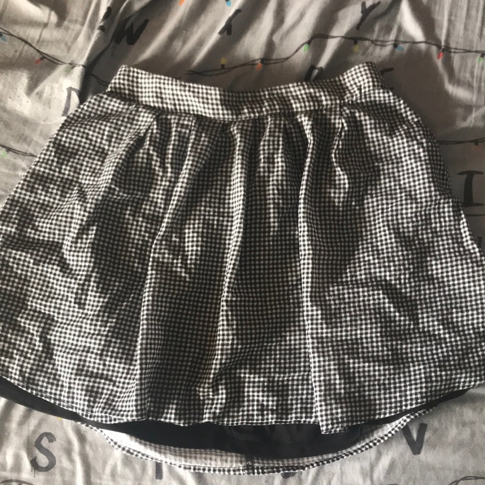 NWOT Gingham Skirt